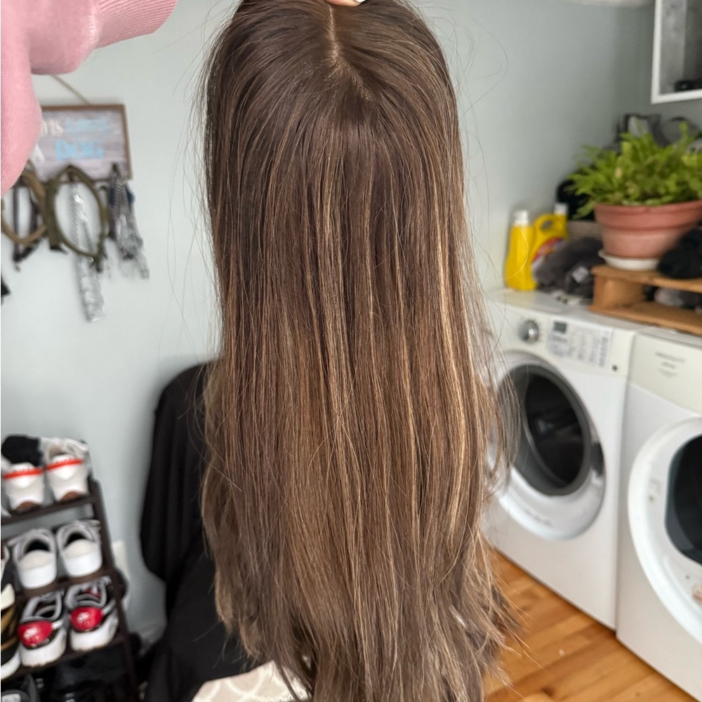 Highline 22in small wig brown with highlights EUC